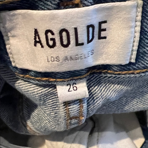 AGOLDE 90s Crop Mid Rise Loose Straight Jean - Picture 4 of 13